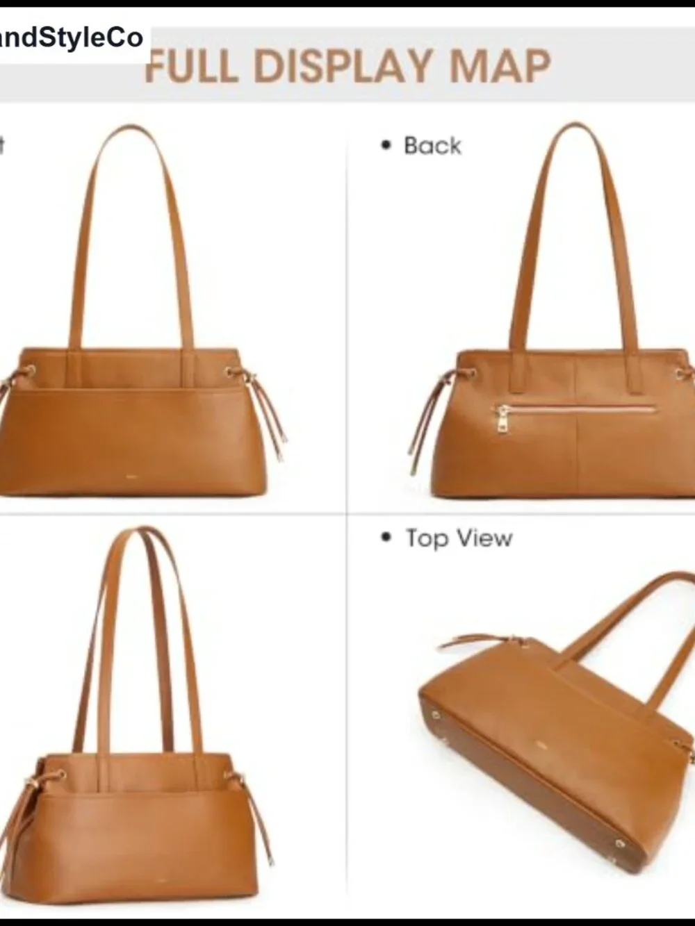 Premium Leather Hobo Bag for Women Drawstring Shoulder Handbag